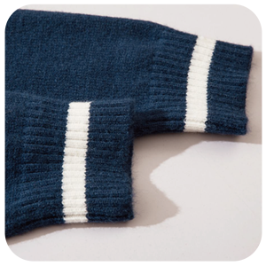 Cárdigan de punto transpirable antipilling con cuello en V y botones para hombre, suéter casual a rayas estilo universitario para ropa de abrigo de otoño - Product Image 6