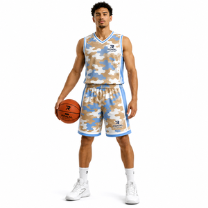 Tenue de sport pour hommes avec logo personnalisé, uniforme de basketball, services OEM, uniforme de basketball personnalisé à séchage rapide et couleurs variées en promotion - Product Image 3