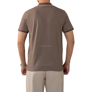 เสื้อถักผู้ชายเนื้อผ้าฝ้าย 100% ระบายอากาศได้ดี น้ำหนักเบา แห้งเร็ว รับผลิตตามแบบ พิมพ์ลายได้ตามต้องการ สำหรับเสื้อเชิ้ต รับผลิตแบบ OEM แบรนด์ส่วนตัว ขายส่งจำนวนมาก - Product Image 4