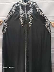Abaya pour femmes style Dubaï, prix abordable, vente en gros, nouveau design, polyester, broderie perlée, coupe ajustée, best-seller - Product Image 2