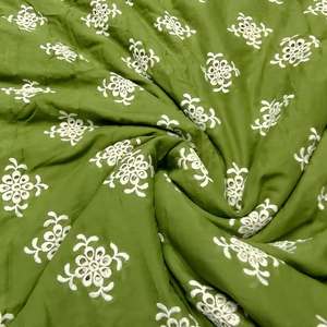 Wholesale Borer Embroidery Fabric With Velvet Net Organza Design For Boutique <b>Garment</b> And Premium Fashion Global Textile Trade - Product Image 4
