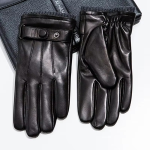 Guantes de Conducción para Hombre, de Piel de Cabra Suave, Transpirables, Ecológicos, con Pantalla Táctil, Dedos Completos, para Deportes al Aire Libre, Esquí de Invierno - Product Image 6