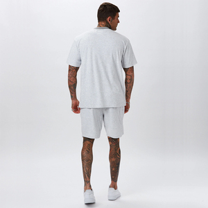 Ensemble d'été pour hommes, costume de sport décontracté de haute qualité personnalisé pour hommes et femmes, styles de vie actifs, 100% coton, séchage rapide - Product Image 6