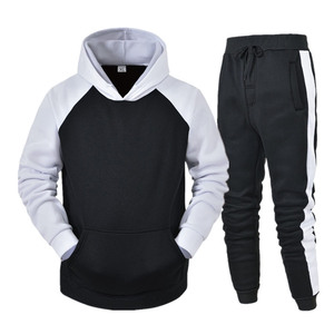 polyester cotton tracksuit custom logo printing embroidery OEM service factory direct supply tracksuit - Product Image 1