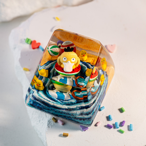 Keycaps Artisanat Forêt Mystique, Keycaps Artisanat Personnalisé, Keycaps Anime Mignons, Keycaps Verts, Ensemble de Keycaps, Keycaps en Bois - Product Image 6