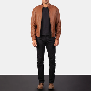 Chaquetas de cuero para hombre, de invierno, transpirables, con cremallera completa, tallas grandes, de alta calidad, diseño personalizado con material sólido, las más vendidas. - Product Image 5