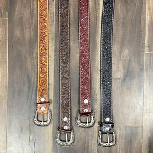 Customization Luxury Men's & Women's Fashion Casual <b>Belt</b> Hand <b>Tooled</b> <b>Leather</b> Adjustable Cowhide Pin Buckle Genuine <b>Leather</b> <b>Belts</b> - Product Image 6