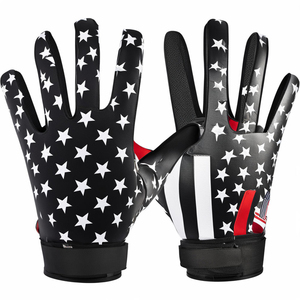 Guantes de Fútbol Americano Personalizados con Marca Propia, Construcción Ligera, Muñeca Flexible, Fabricación OEM para Marcas de Ropa Deportiva - Product Image 5