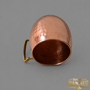 Premium Handcrafted Hammered <b>Copper</b> <b>Mug</b> with Handle for Water Juice Cold Drinks - Product Image 3