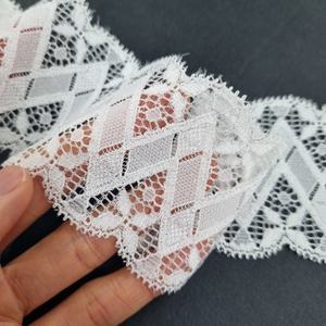 Tela de Encaje Elástica con Diseño de Chevron, 6 cm de Ancho, Ligera, de Spandex/Nylon, para Lencería, Ropa Interior, Decoración - Product Image 6