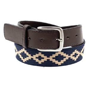 Ceinture tressée pour homme de haute qualité ODM, en cuir véritable tanné végétal, boucle en laiton, style décontracté, prix de gros OEM - Product Image 1