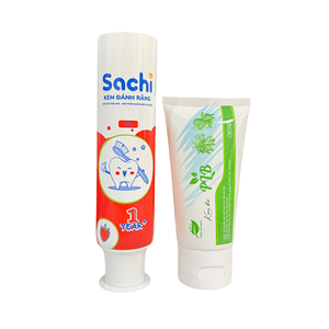 White PE Cosmetic Plastic Tube Oval Cream Container Screw Cap Packaging <b>for</b> <b>Sunscreen</b> <b>Face</b> Care Custom Logo - Product Image 2
