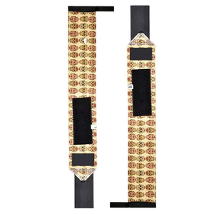 Bandes de maintien de poignet unisexes personnalisables avec logo par sublimation, en matériau élastique, pour la protection des mains et le soutien des poignets lors de la musculation - Product Image 3