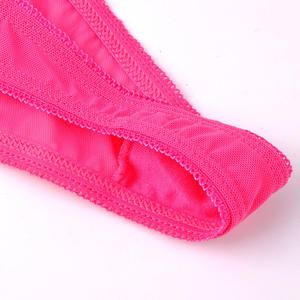 Tanga de cintura baja de color liso para mujer, sexy, acanalada, para uso diario, ropa interior femenina de moda económica - Product Image 6