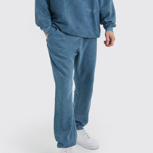 Survêtement Homme Personnalisé avec Logo OEM, Coupe Droite Oversize, Tendance Streetwear, Tenue de Sport, Effet Délavé à l'Acide - Product Image 5