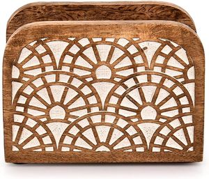 Napkin <b>Holders</b> Mango Wood Tabletop Freestanding <b>Tissue</b> Dispenser Wooden Napkin <b>Holder</b> Dispenser For Tables <b>Kitchen</b> Office Home - Product Image 2