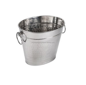 CUBO ENFRIADOR DE VINO DE METAL CON RECUBRIMIENTO BLANCO DE ALTA CALIDAD A PRECIO AL POR MAYOR PARA TIENDAS DE VINO - Product Image 3
