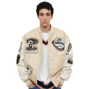Vestes de baseball varsity pour hommes de haute qualité avec logo personnalisé, 100% laine, coupe-vent d'hiver, réversibles, vente en gros, fabrication sur mesure, mode - Product Image 2
