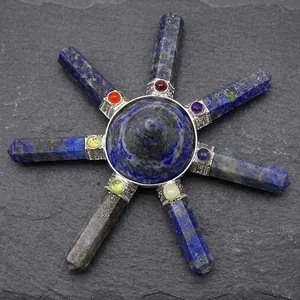 Wholesale European Feng Shui Style Lapis Lazuli Agate Gemstone Energy Generator Mascot Figurine Environmentally Friendly Home - Product Image 1