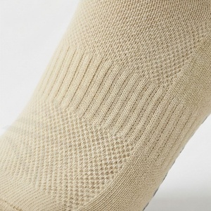 Beige Ankle <b>Socks</b> Solid Knitted Breathable Daily Casual Wear for Adults - Product Image 5