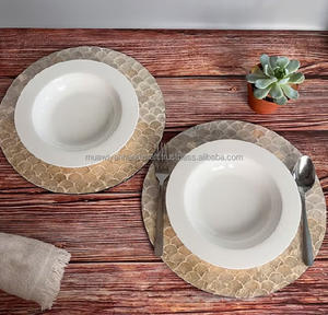 Posavasos Mother of Pearl para posavasos de bebidas para decoración del hogar y uso de mesa de comedor - Product Image 2