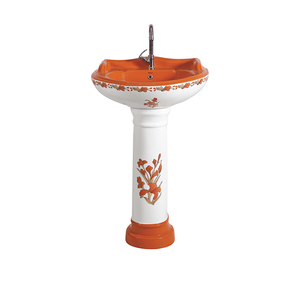 Lavabo de pedestal de cerámica blanca de diseño nuevo, de la más alta calidad, para uso comercial y doméstico, fabricado en India, suministro al por mayor. - Product Image 1
