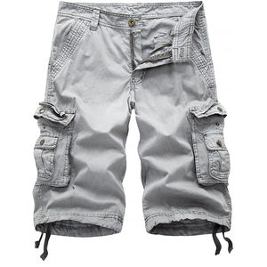 Shorts tactiques cargo pour homme, été, coton léger, shorts de travail droits, shorts cargo tactiques avec poches - Product Image 1