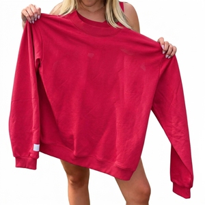 <b>Women</b> Oversized Zip Up <b>Hoodie</b> Fleece Full <b>Zipper</b> Relaxed Fit Casual Streetwear Jacket Private Label Wholesale - Product Image 6