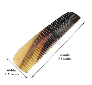 Peine de Cuerno Natural Ecológico Pulido de Alta Calidad para Salón de Belleza, Herramienta de Peinado con Logotipo Personalizado, Moda para Año Nuevo, Halloween, Navidad - Product Image 6