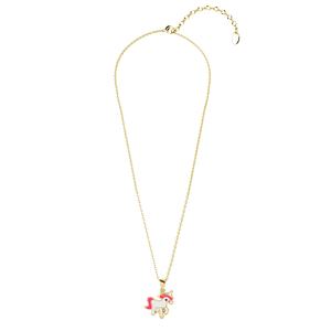 Pendentif licorne <span class=keywords><strong>rose</strong></span> dessin animé orné de cristaux <span class=keywords><strong>Swarovski</strong></span> Daisini collier en émail en gros <span class=keywords><strong>bijoux</strong></span> pour enfants - Product Image 5