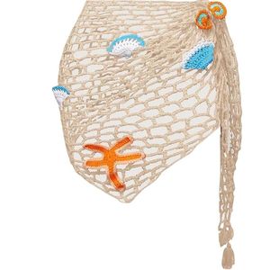 Women's Handmade Crochet Bikini Cover Up Beach Wrap <b>Sarong</b> - Product Image 1