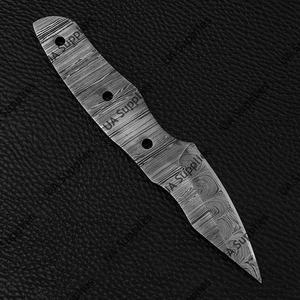 Couteau Skinner EDC professionnel en acier Damas, forgé à la main sur mesure, avec support ODM, personnalisable, lame pleine longueur, 58 HRC, ultra-affûté, faibles MOQ - Product Image 5