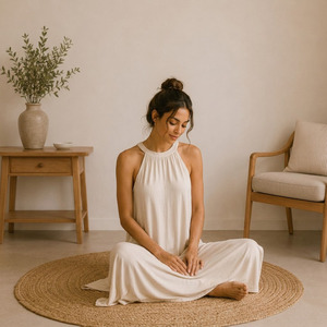 Ensemble de vêtements de détente pour femmes en Tencel respirant, 95% Tencel, 5% élasthanne, ensemble de pyjamas pour femmes, vêtements de nuit et de détente - Product Image 2