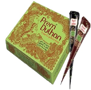 Plantilla para Tatuajes Temporales, Pasta Prem Dulhan para Mehndi, Conos de Henna Natural, Crema de Henna para Pintar el Cuerpo - Product Image 4