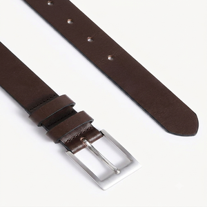 Ceinture décontractée en cuir vintage haut de gamme pour homme avec boucle ardillon en alliage, large, longueur personnalisable, tendance, disponible - Product Image 6