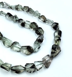Natural Smoky Quartz Hand Cut Faceted Nugget Beads Strand Wholesale Loose Gemstone Color Play Fire Effect Jewelry RUHAN GEMS - Product Image 4