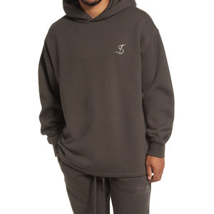 เสื้อฮู้ดดี้โอเวอร์ไซส์แฟชั่นสุดฮิตสำหรับผู้ชาย สวมใส่สบายๆ ในชีวิตประจำวัน ดีไซน์ไหล่ตก พร้อมเนื้อผ้านุ่มอุ่น - Product Image 2