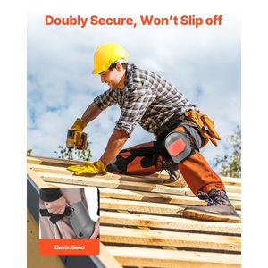 Ginocchiere di costruzione Extra spessa Pro cuscino in schiuma di salvaguardia per lavoro giardinaggio uomo donna grigio arancio gomitiere - Product Image 4