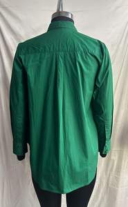 Chemises pour femmes personnalisées par le fabricant, chemises décontractées pour femmes, couleur verte unie, manches longues, acheter directement auprès du fournisseur - Product Image 4