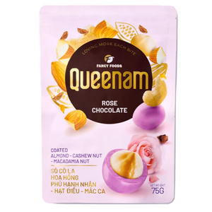 Exportation, Fabrication, Fourniture de Dragées au Chocolat, Expédition Directe, OEM/ODM, HALAL, 75G, Amandes, Noix de Cajou et Noix de Macadamia enrobées de Chocolat Rose - Product Image 1