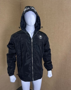 Top Selling Hooded Windbreaker <b>Jacket</b> Waterproof Windproof Zip Up Outerwear <b>Lightweight</b> Casual Outdoor Coat - Product Image 5