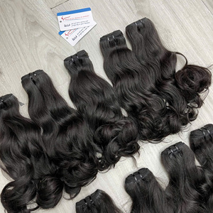 มัดผมดิบเป็นลอนธรรมชาติผมมนุษย์สีธรรมชาติ100% เวียดนามพร้อมส่งซัพพลายเออร์ - Product Image 2