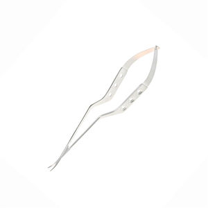 Ciseaux microscopiques Yasargil, lames angulées, pointe courbée, acier inoxydable, instrument de microchirurgie manuel, CE ISO OEM, haute qualité, chirurgical - Product Image 2