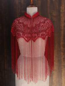 FQC Top Corto para Mujer con Pedrería y Flecos, Cuello Redondo, Estilo Baby Tee, para Salir - Product Image 5