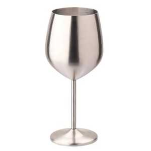 Skies Trader Luxe Verre à vin en forme de ballon en acier inoxydable doré, moderne et fait main, Gobelet en métal, Calice à gin et cocktail, Incassable - Product Image 5