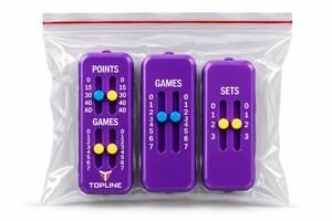 เครื่องนับคะแนนเทนนิสแบบพกพา TOPLINE สำหรับการติดตามคะแนนเกมและเซ็ต ทำจากพลาสติก เหมาะสำหรับการติดตามผลการแข่งขัน - Product Image 6