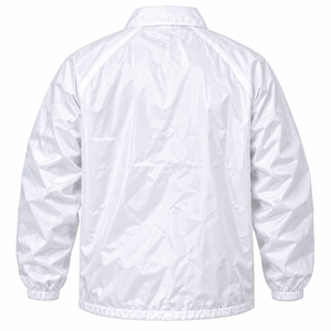 เสื้อแจ็คเก็ตโค้ชสีขาวสำหรับผู้ชาย ลายปักอักษรกรีกสีน้ำเงินเข้ม ของสมาคมฟิ เบต้า ซิกมา ติดกระดุมแป๊กด้านหน้า แขนยาว - Product Image 4
