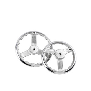 Volantes de hierro fundido cromados con borde redondo para máquinas corrugadoras (3-16 pulgadas) - Product Image 3