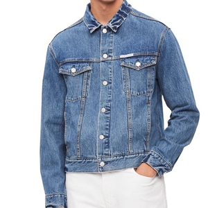 ODM OEM Casual Streetwear Men <b>Denim</b> <b>Jacket</b> Cotton Jean Plus Size Men's <b>Jackets</b> <b>Denim</b> <b>Jacket</b> Men Custom Ripped Fashionable - Product Image 2
