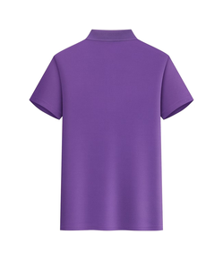 Custom Men's Purple 100% Cotton for Shirt Short Sleeve Digital Printing Breathable Casual Style Front Logo Oem/ODM Service - Product Image 5